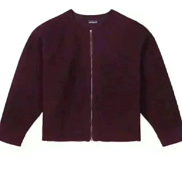 PATAGONIA Purple Sweater Full Zip Fleece Jacket Medium - Picture 1 of 6